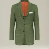 Blazer A Quadri In Cashmere Blend