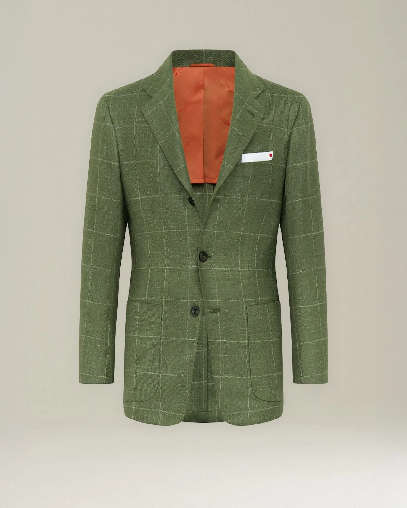 Blazer A Quadri In Cashmere Blend