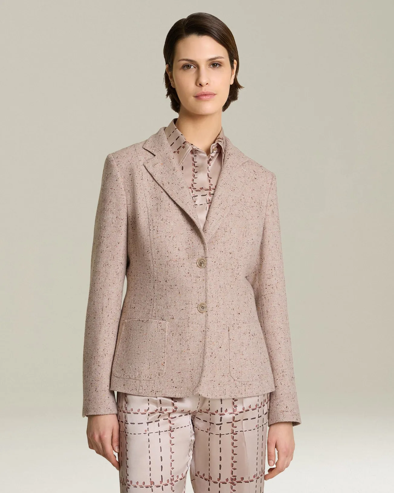 Blazer Donegal in Cashmere Pregiato