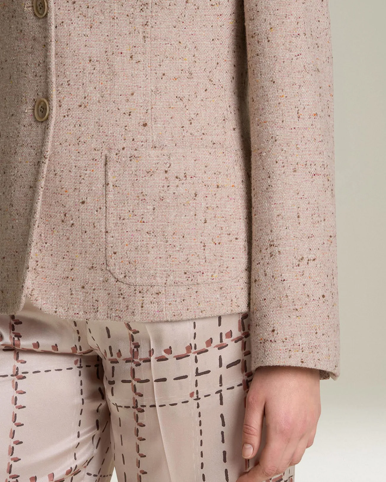 Blazer Donegal in Cashmere Pregiato
