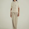 Blazer Doppiopetto In Cashmere E Seta