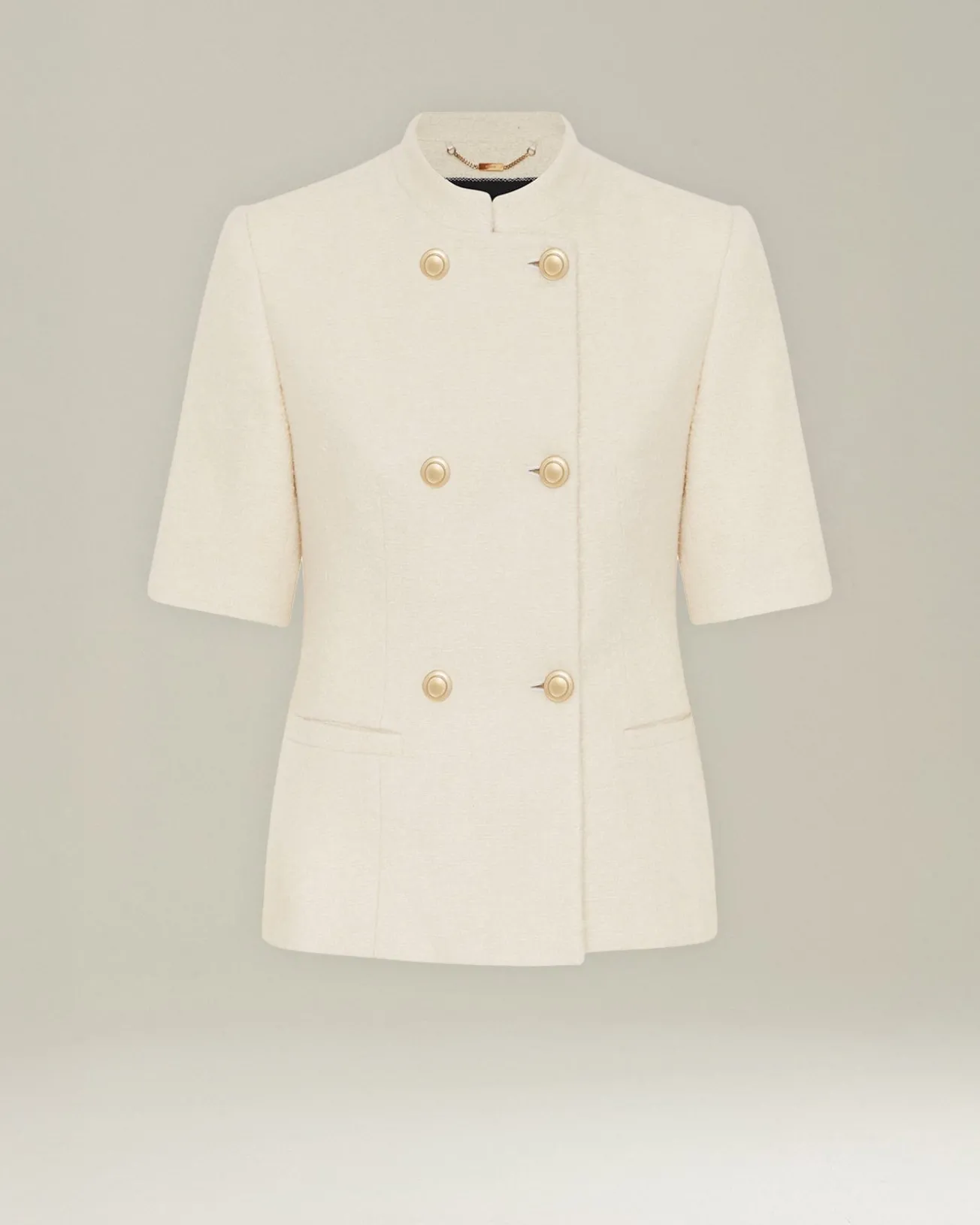 Blazer Doppiopetto In Cashmere E Seta
