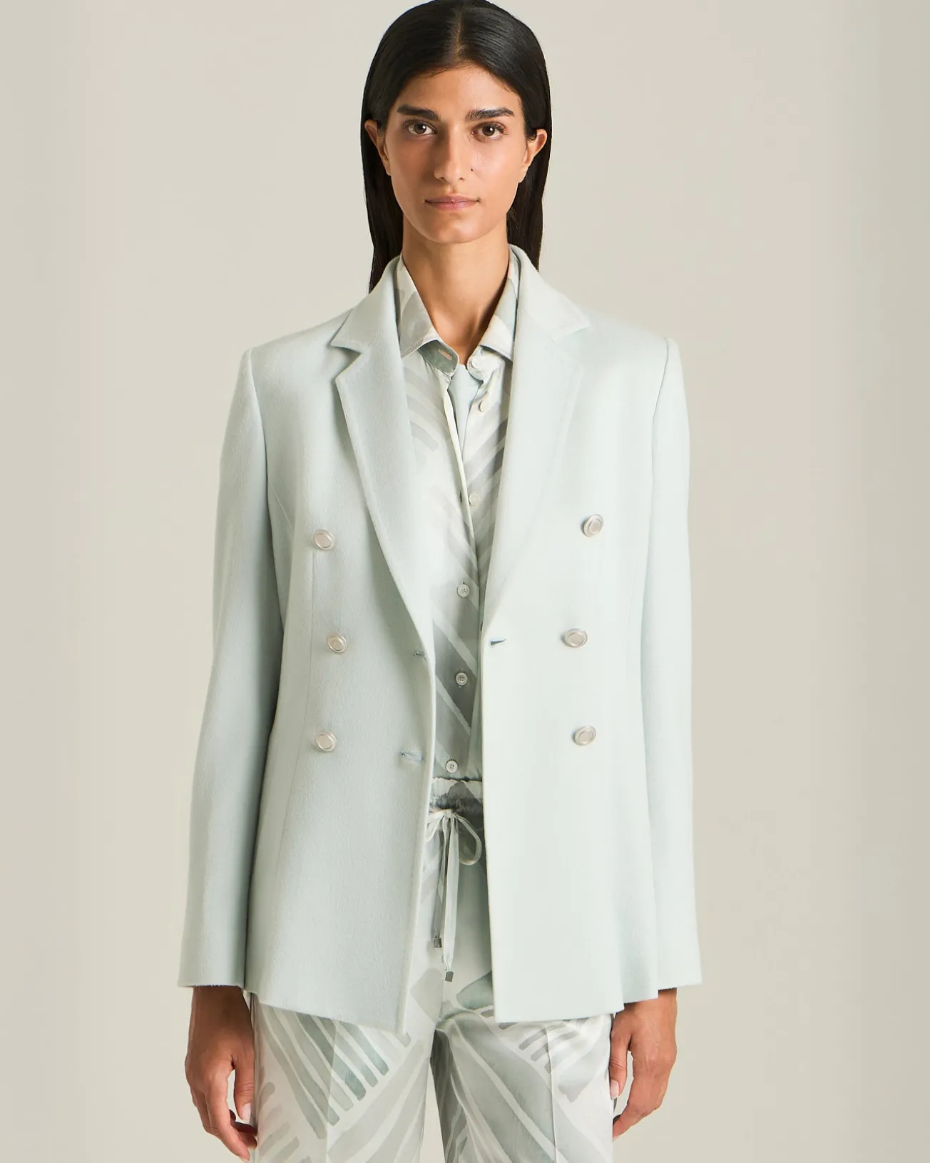 Blazer Doppiopetto In Cashmere