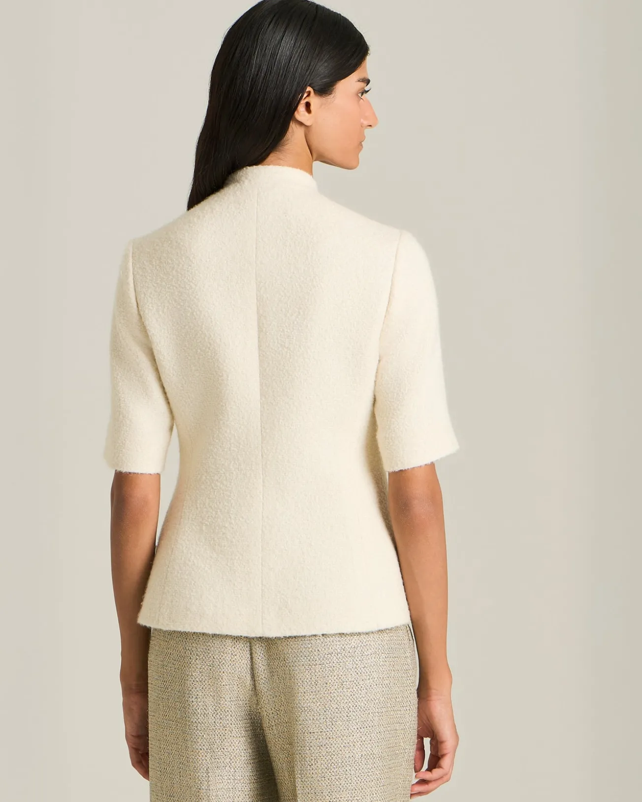 Blazer Doppiopetto In Cashmere E Seta