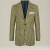 BLAZER IN MISTO CASHMERE CON MICRO-CHECK