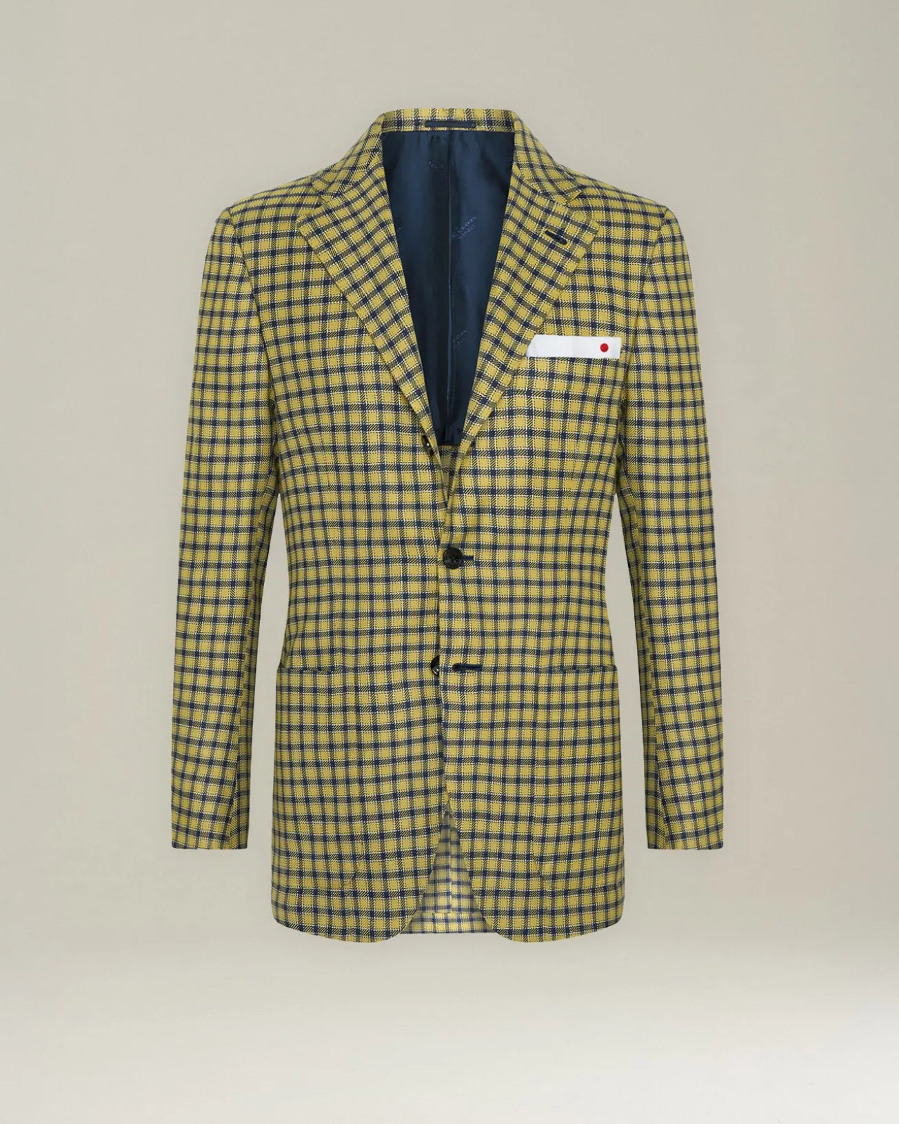 BLAZER IN MISTO CASHMERE CON MICRO-CHECK