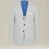 BLAZER IN MISTO CASHMERE CON MICRO-CHECK
