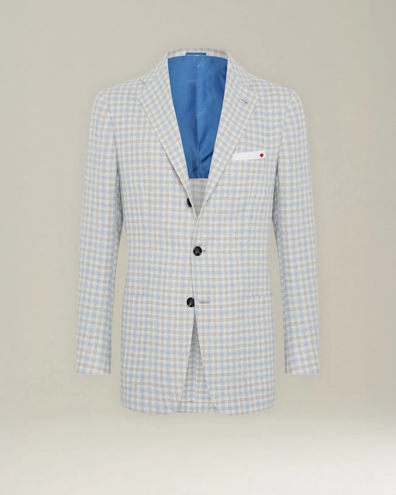 BLAZER IN MISTO CASHMERE CON MICRO-CHECK