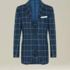 BLAZER IN MISTO CASHMERE A QUADRI
