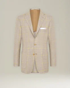 BLAZER IN MISTO CASHMERE A QUADRI