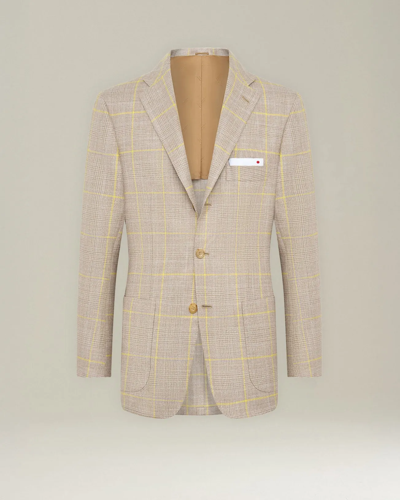BLAZER IN MISTO CASHMERE A QUADRI
