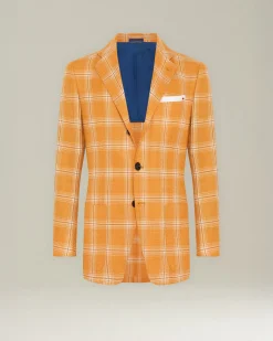 BLAZER IN MISTO CASHMERE A QUADRI