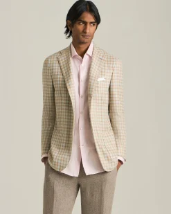 BLAZER IN MISTO CASHMERE CON MICRO-CHECK