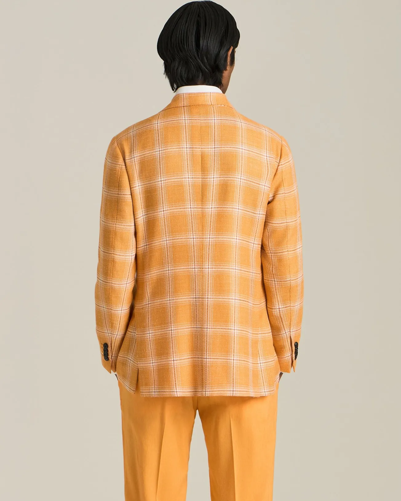 BLAZER IN MISTO CASHMERE A QUADRI