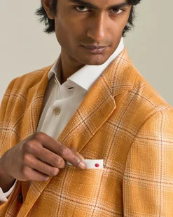 BLAZER IN MISTO CASHMERE A QUADRI