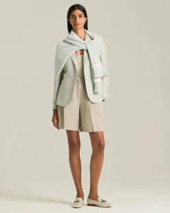 Blazer Principe Di Galles In Blend Di Seta