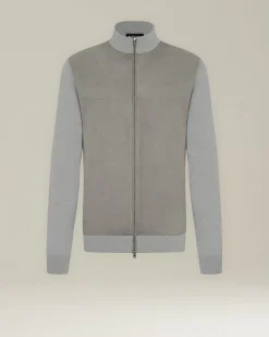 Bomber Cashmere e Pelle Scamosciata