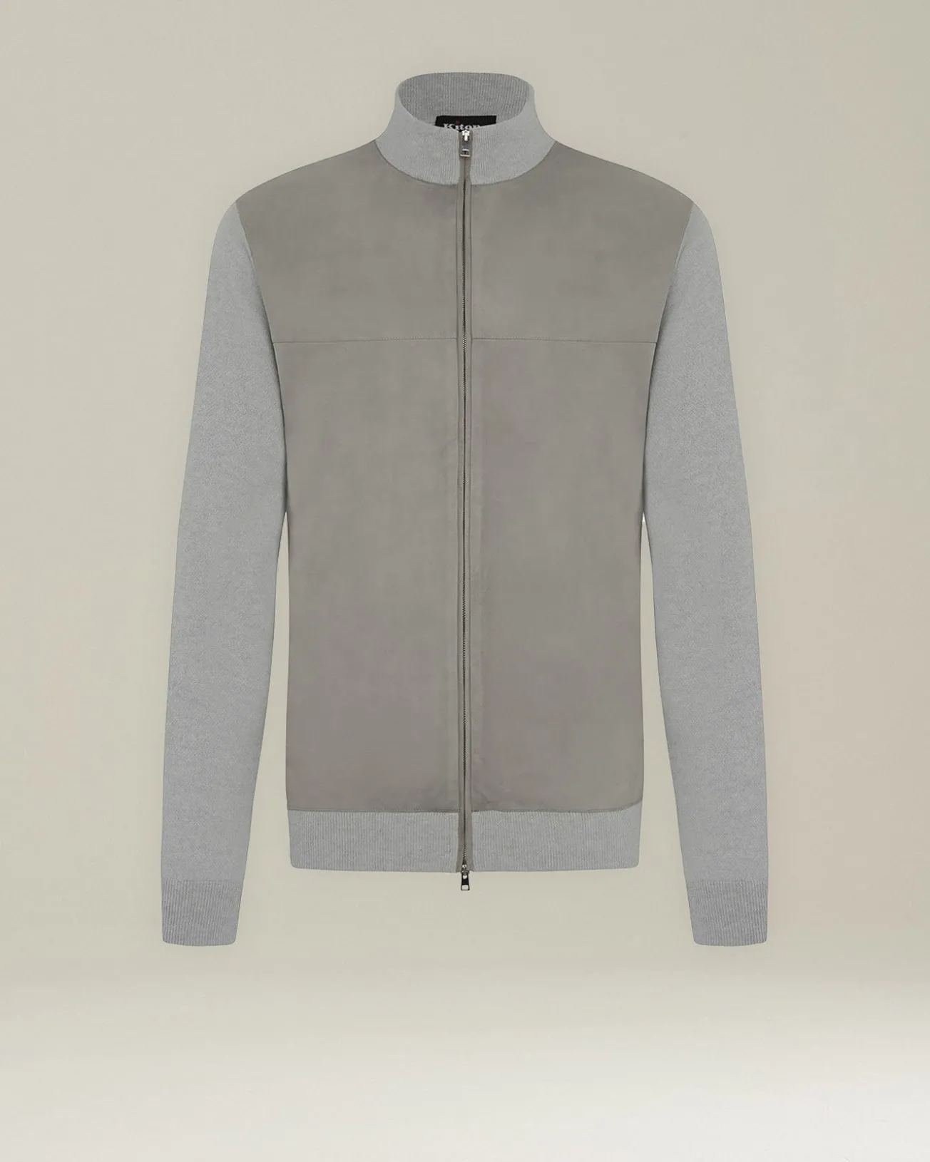 Bomber Cashmere e Pelle Scamosciata