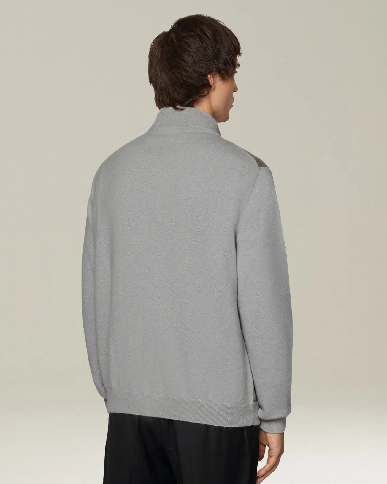 Bomber Cashmere e Pelle Scamosciata