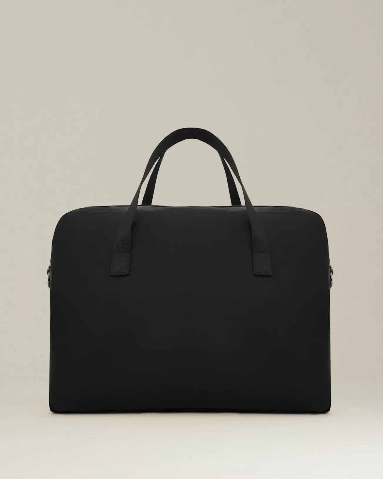 Borsa da lavoro in pelle e tessuto tecnico