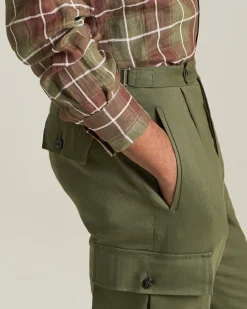 Camicia A Quadri In Lino