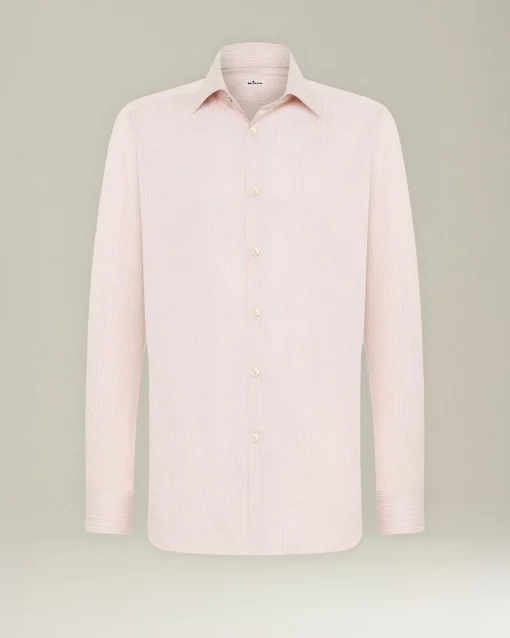 Camicia in cotone con motivo a righe