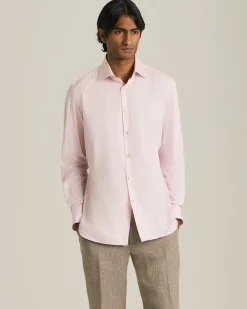 Camicia in cotone con motivo a righe