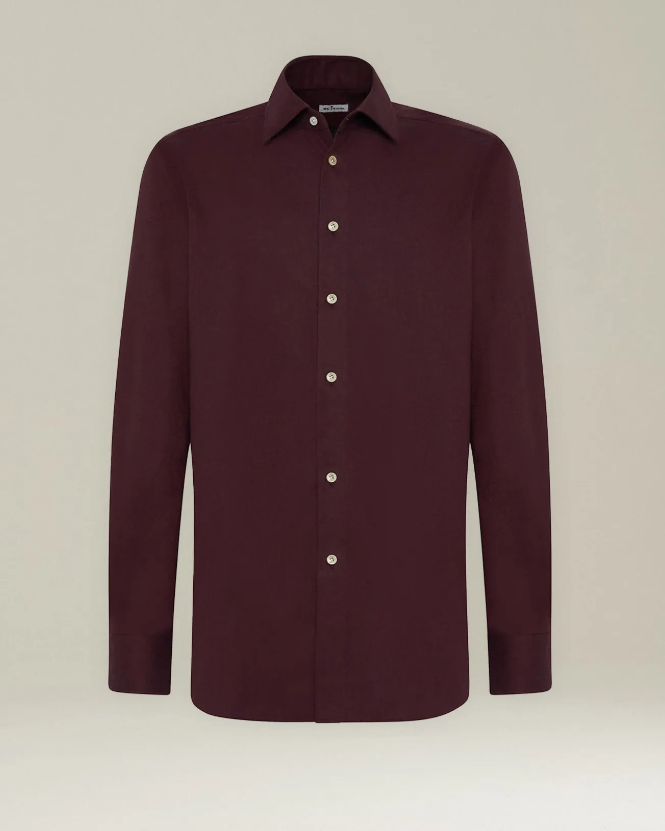 Camicia in Flanella Monochrome bourdeaux