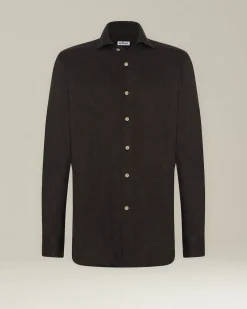 Camicia in Flanella Monochrome nera