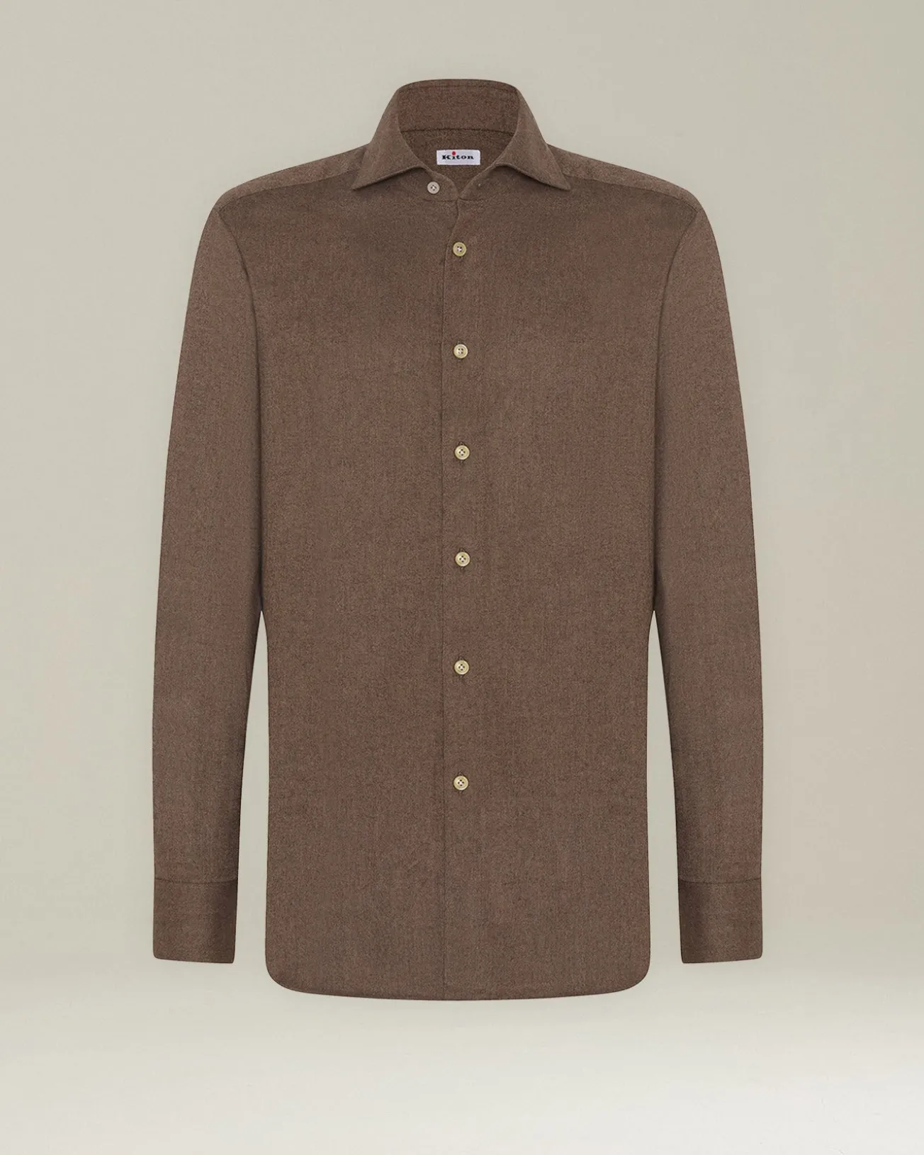 Camicia in Flanella Monochrome marrone