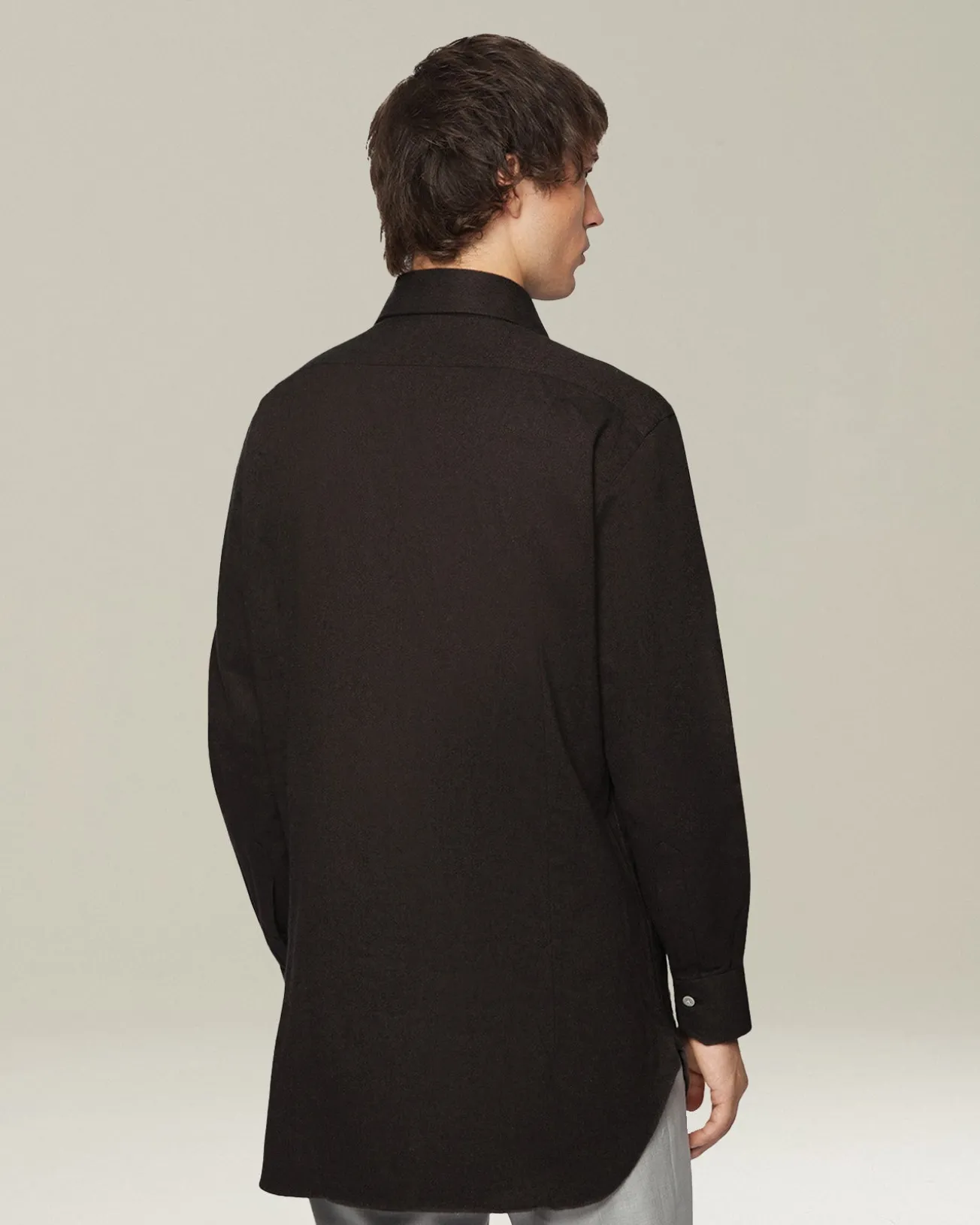 Camicia in Flanella Monochrome nera