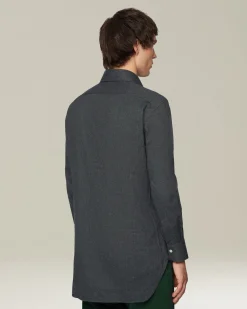 Camicia in Flanella Monochrome grigia scura