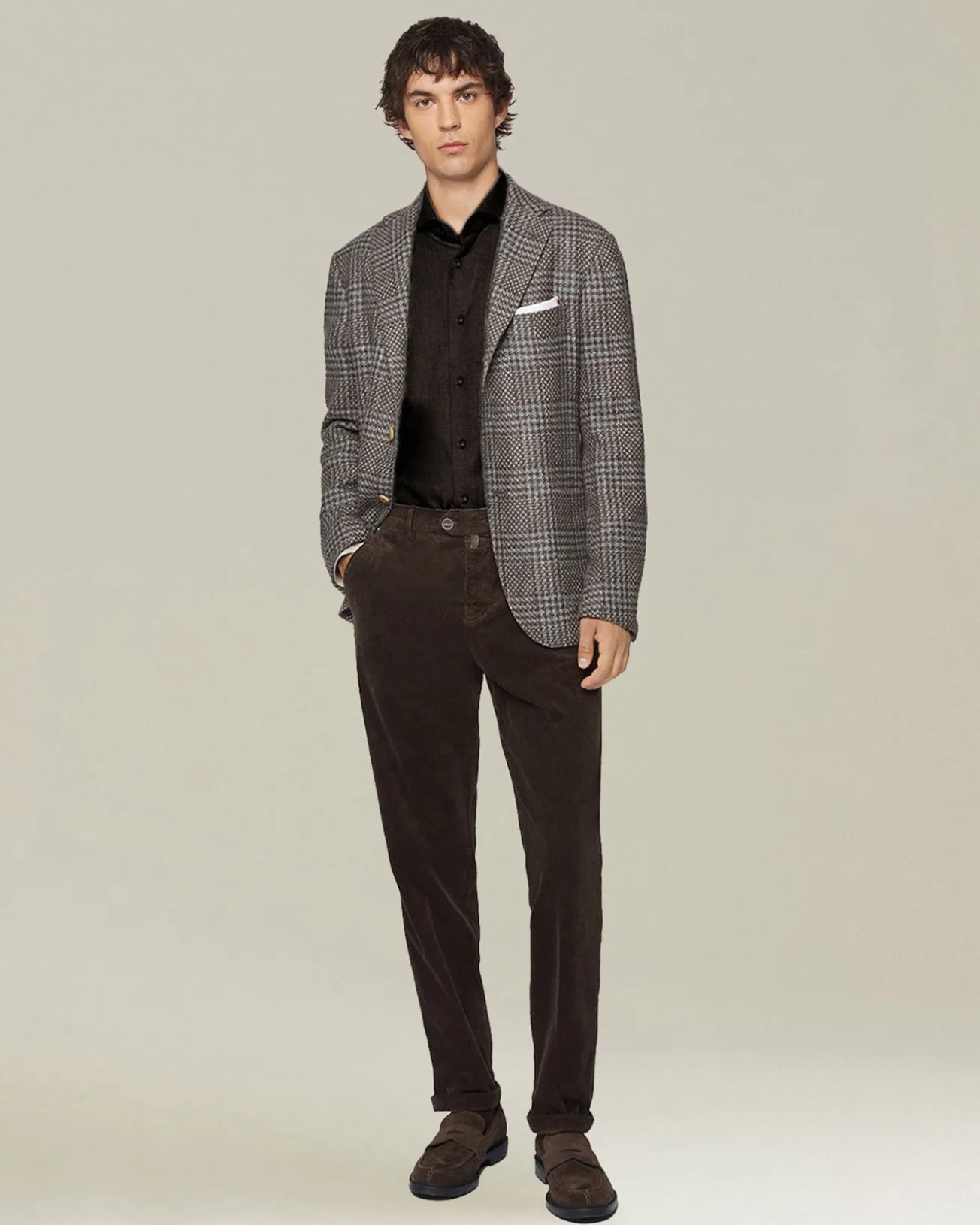 Camicia in Flanella Monochrome nera