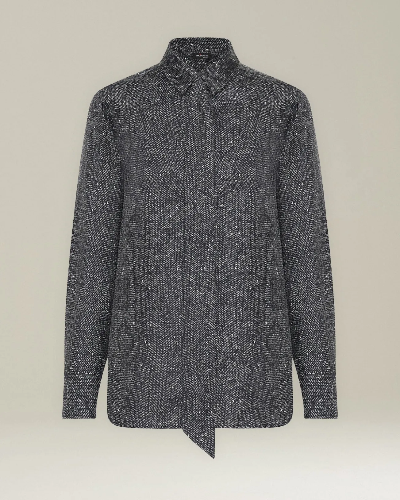 Camicia in Seta Lamé con Sciarpina