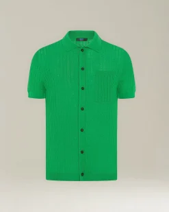 CAMICIA KNT IN MAGLIA DI LANA E SETA