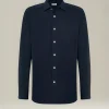 Camicia Nerano in jersey con pince naturali