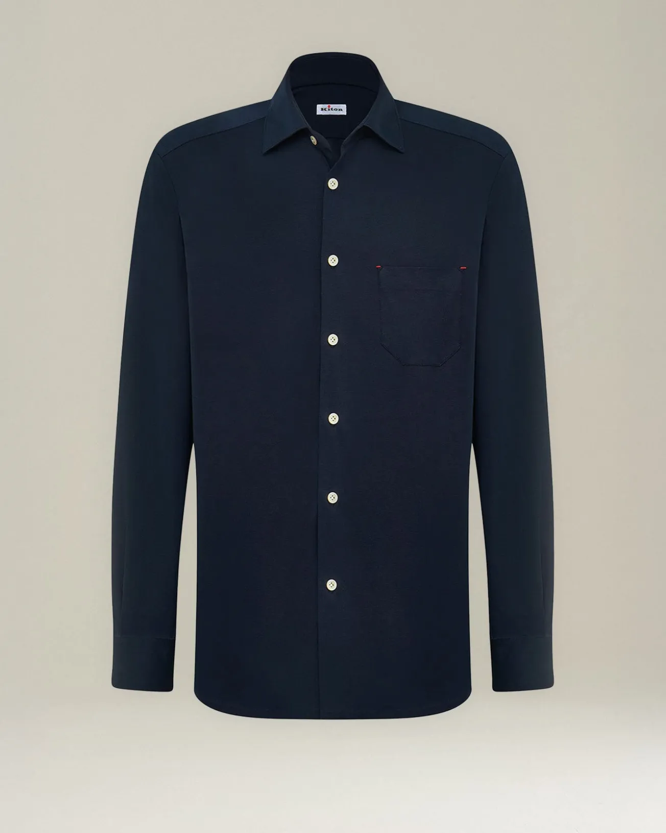 Camicia Nerano in jersey con pince naturali