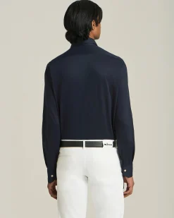 Camicia Nerano in jersey con pince naturali
