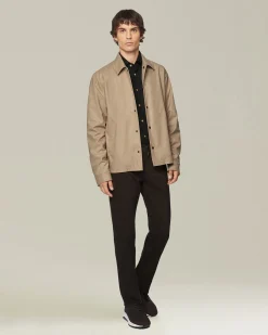 Camicia Nerano nera Pied de Poule in Flanella