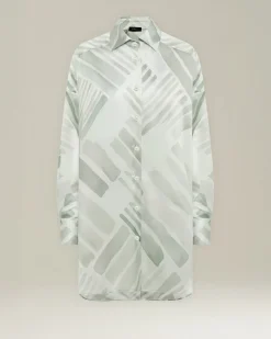 Camicia Oversize Ethnic Brush in Seta