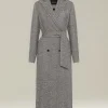 Cappotto in Cashmere lungo con cintura grigio