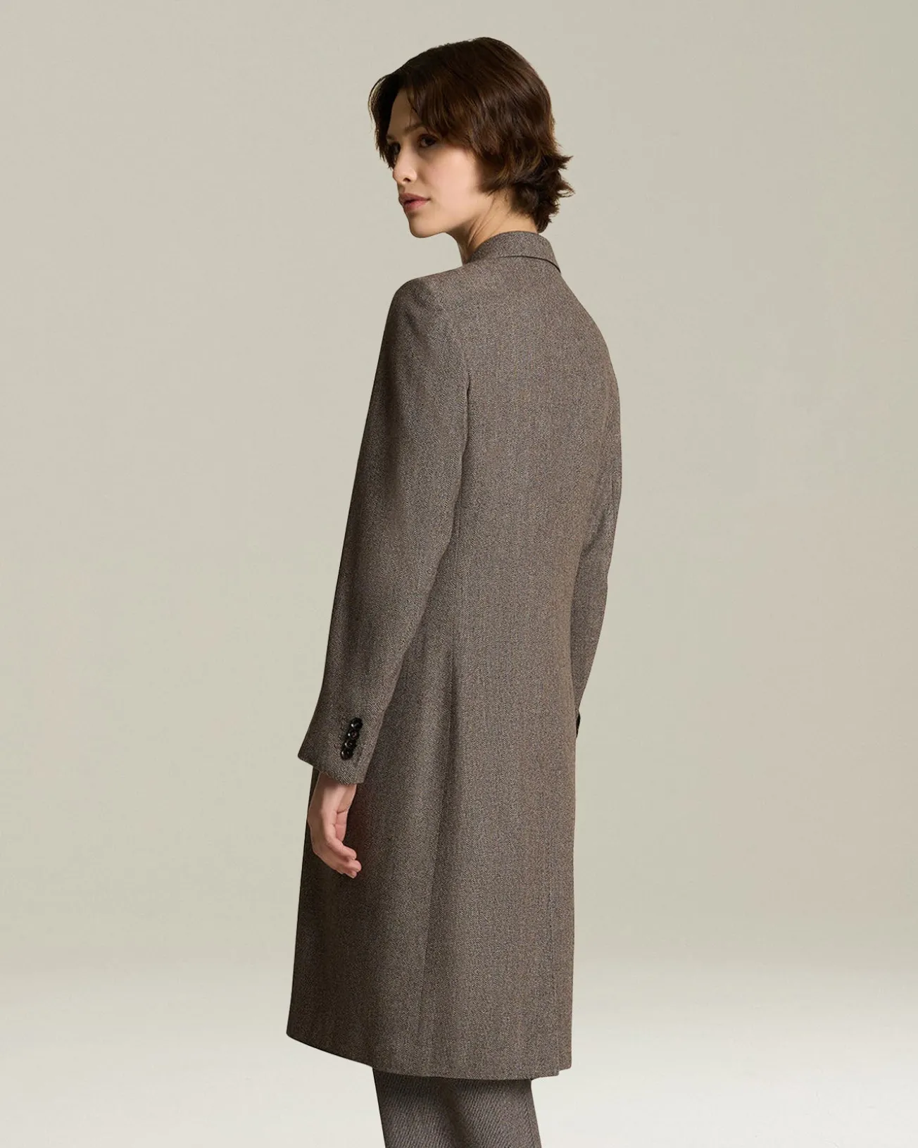Cappotto in Lana e Cashmere Blend