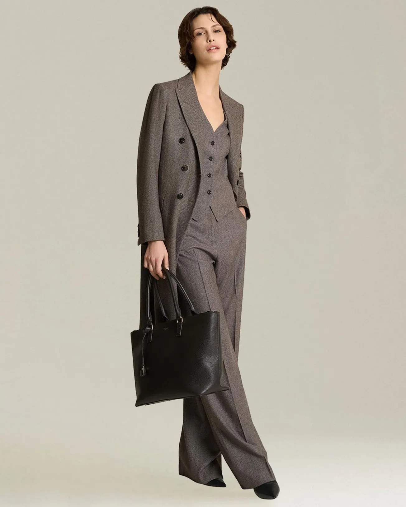 Cappotto in Lana e Cashmere Blend