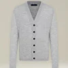 Cardigan In Blend Di Lana E Seta