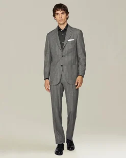 Completo uomo sartoriale in Lana Spigata