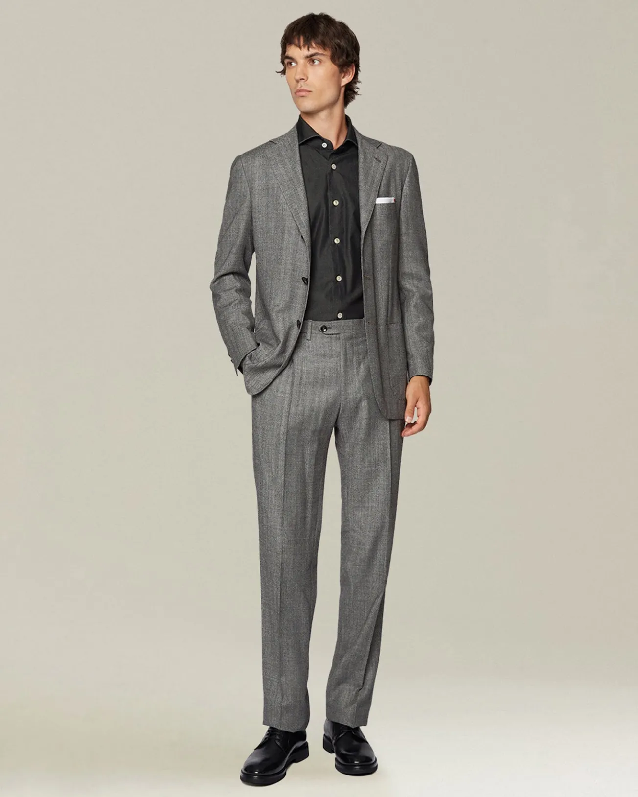 Completo uomo sartoriale in Lana Spigata