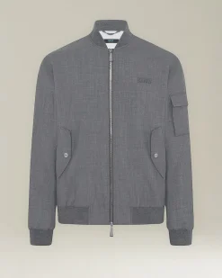 GIACCA BOMBER IN LANA KNT