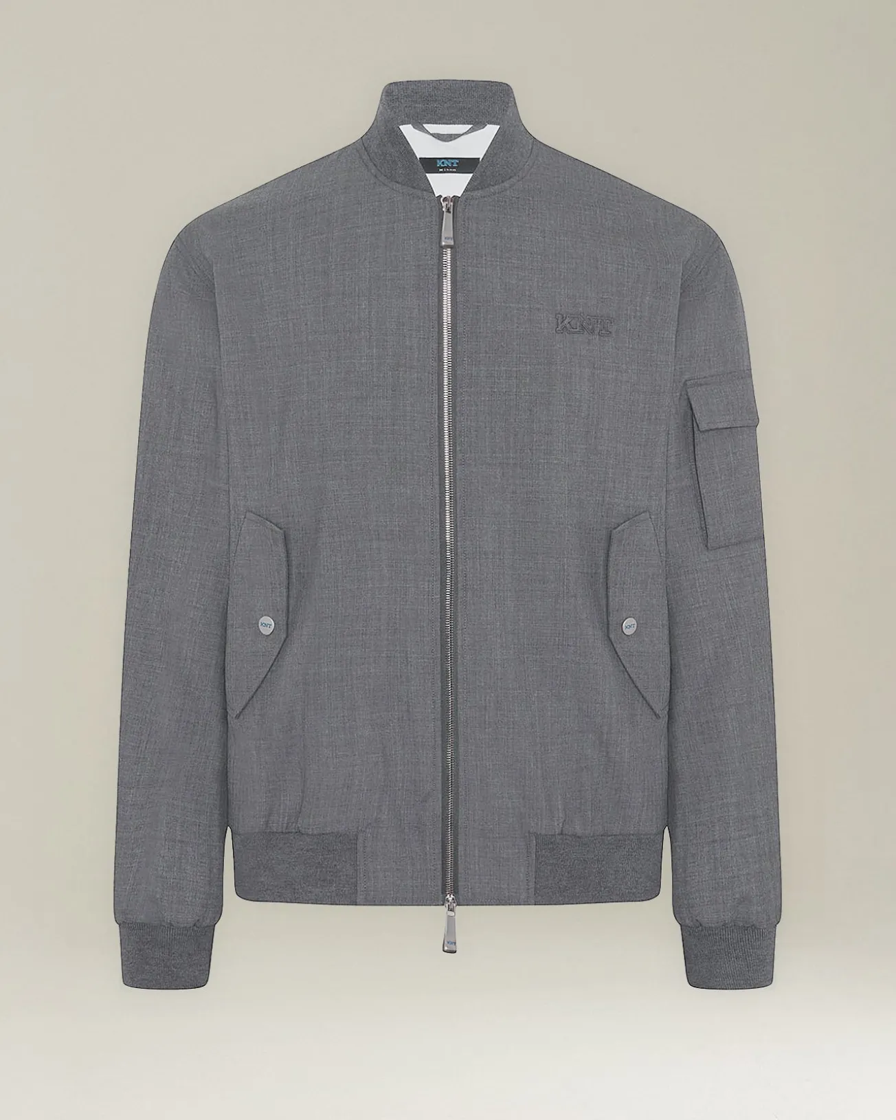 GIACCA BOMBER IN LANA KNT
