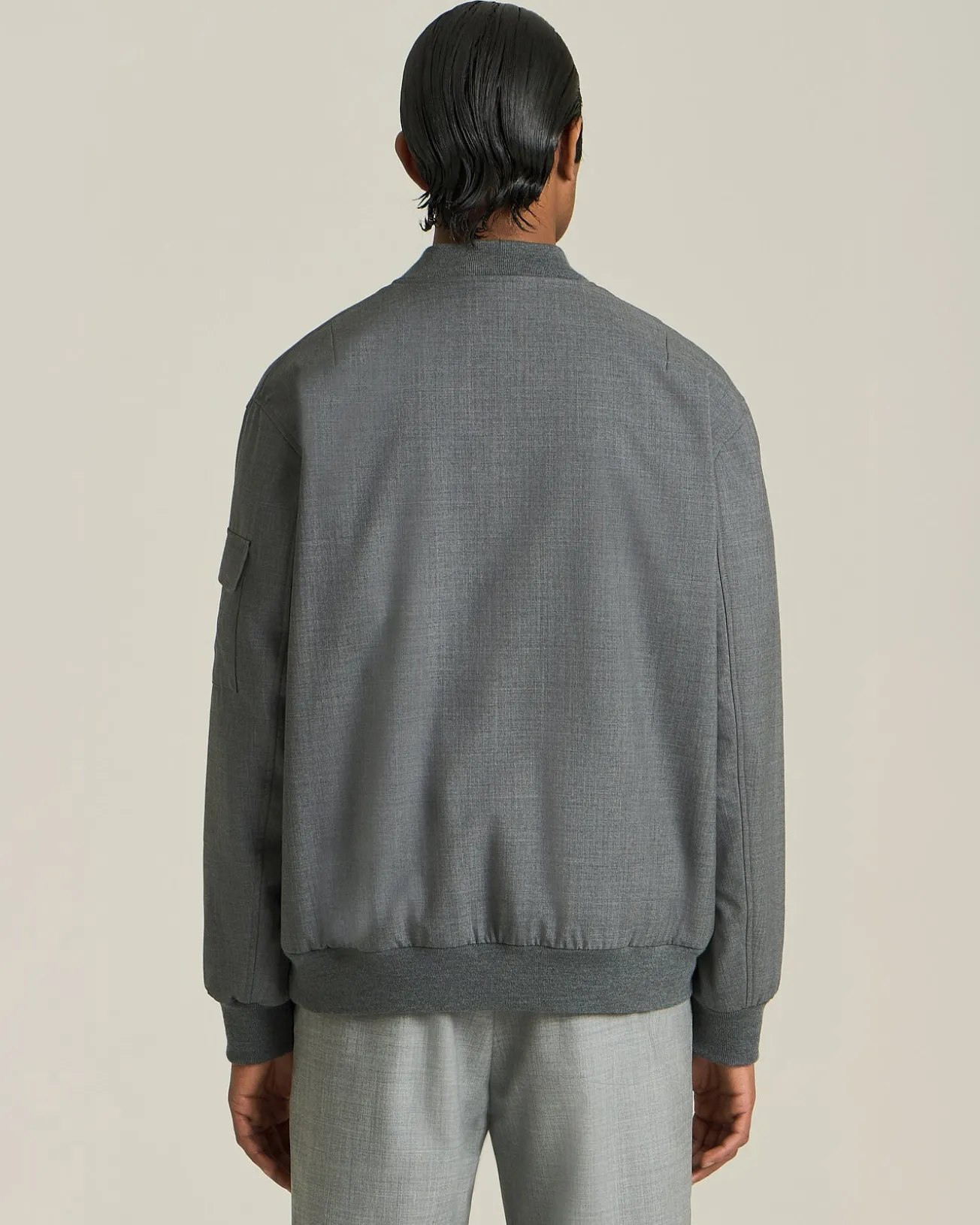 GIACCA BOMBER IN LANA KNT