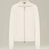 GIACCA BOMBER IN MAGLIA DI CASHMERE, SETA E VISCOSA